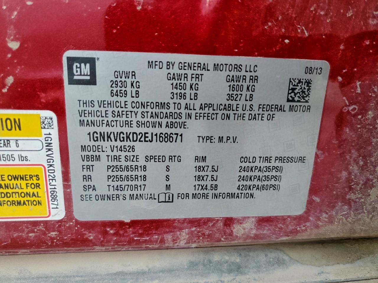 CHEVROLET TRAVERSE LT