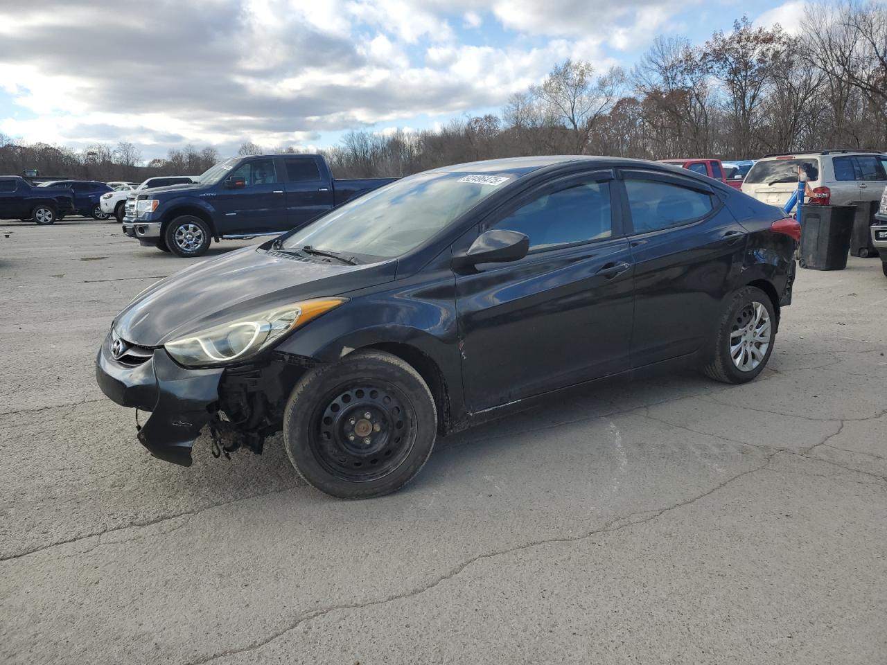 Lot #3301893458 2012 HYUNDAI ELANTRA GL