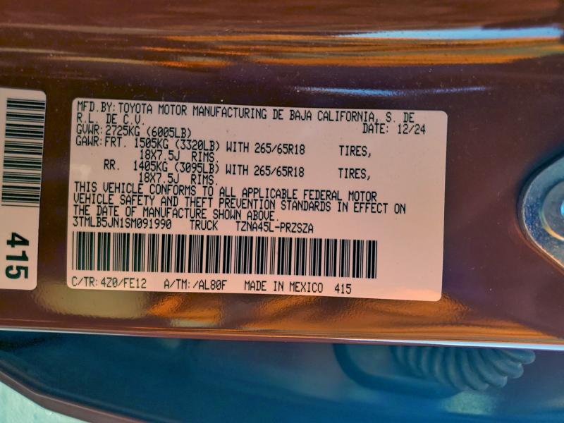 2025 TOYOTA TACOMA DOU #3291269982