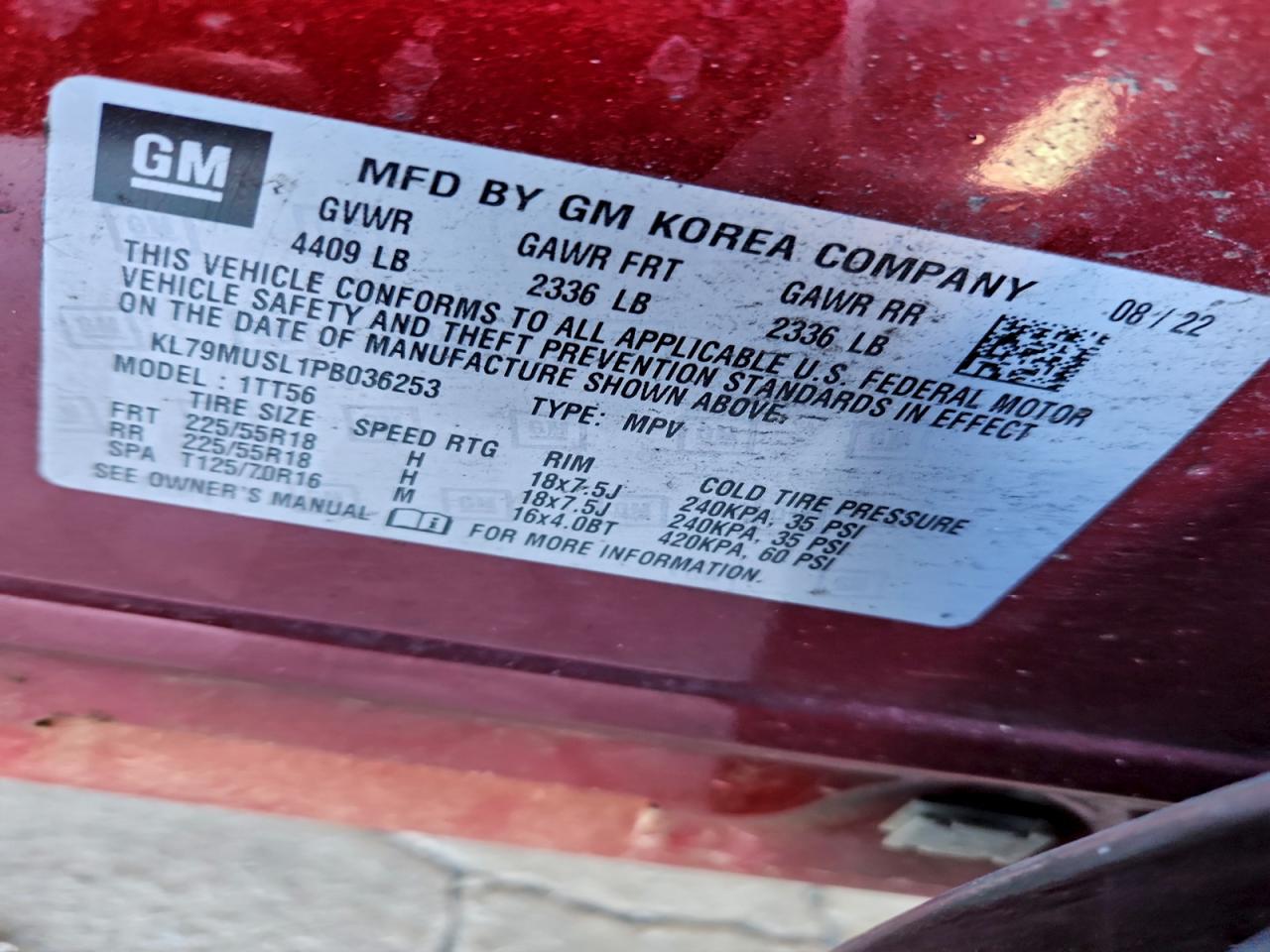 CHEVROLET TRAILBLAZER RS