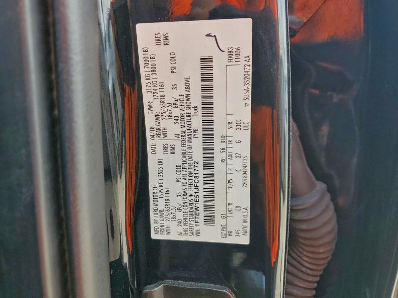 2018 FORD F150 SUPER #3305341303