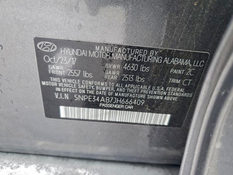 2018 HYUNDAI SONATA SPO #3296432674