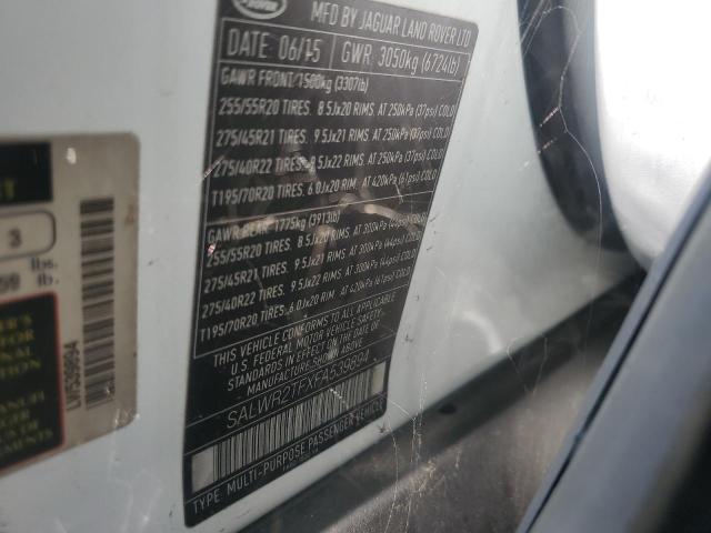 2015 LAND ROVER RANGE ROVE #3284671352