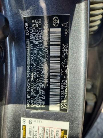 2009 TOYOTA COROLLA BA #3292296284