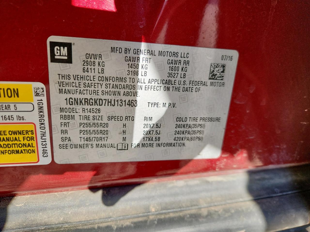 CHEVROLET TRAVERSE LT