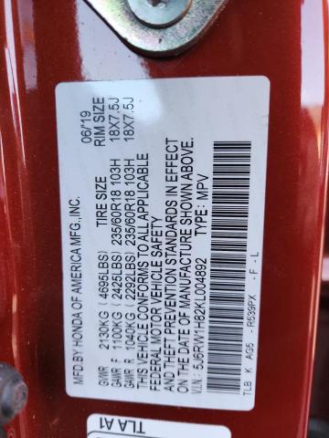 2019 HONDA CR-V EXL #3310413997