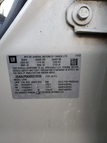 2013 CHEVROLET EQUINOX LT - 2GNALPEK8D6216536