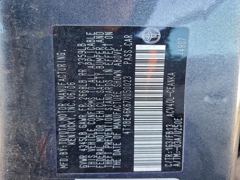 2007 TOYOTA CAMRY CE #3297453216