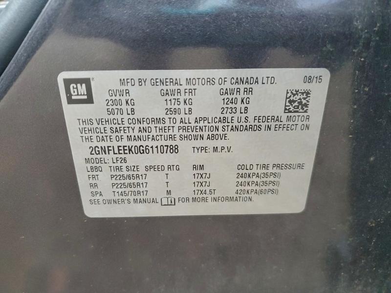 2016 CHEVROLET EQUINOX LS #3312429612