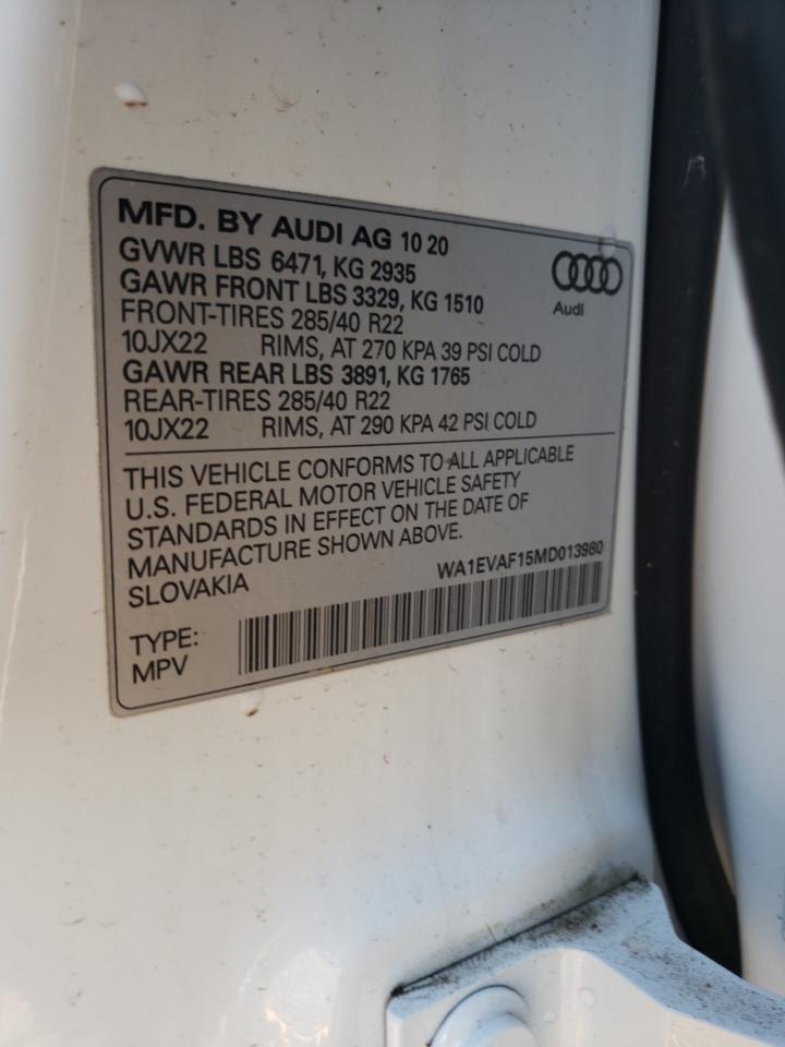 AUDI Q8 PREMIUM PLUS S-LINE