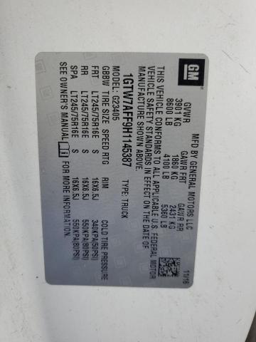 2017 GMC SAVANA G25 #3298093145