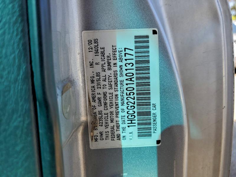 2001 HONDA ACCORD EX #3298085146