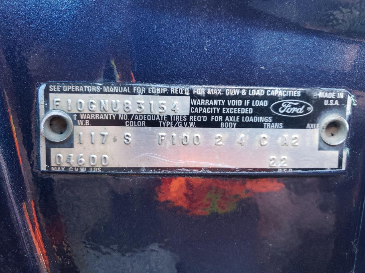 Lot #3279776292 1974 FORD F-100