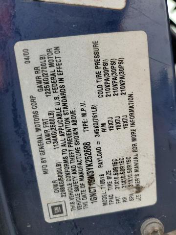 2000 CHEVROLET BLAZER #3316076236