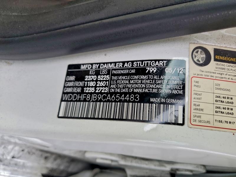 2012 MERCEDES-BENZ E 350 4MAT #3297926783