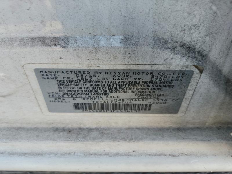 2015 NISSAN VERSA NOTE #3301624636