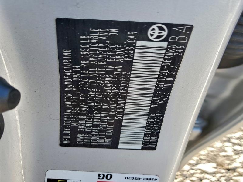 2015 TOYOTA COROLLA L #3304724929