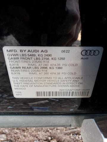 2022 AUDI Q5 PREMIUM #3302013071