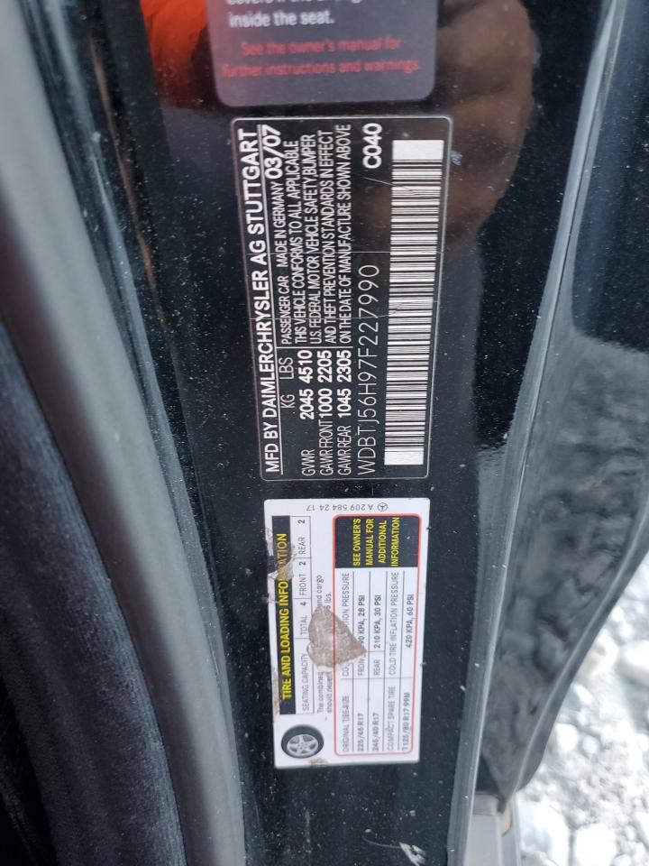 Lot #3298114141 2007 MERCEDES-BENZ CLK 350