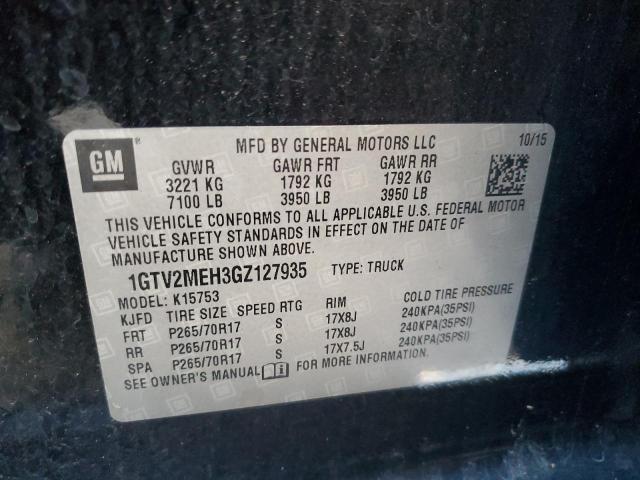 2016 GMC SIERRA K15 #3293443504