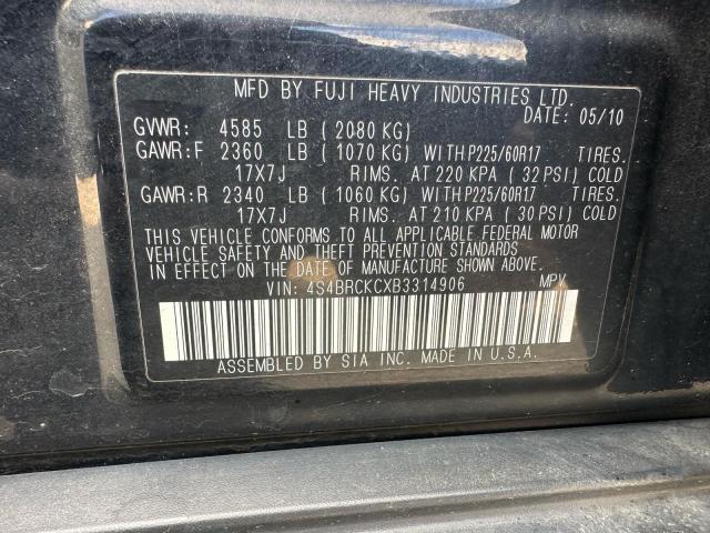 2011 SUBARU OUTBACK 2. - 4S4BRCKCXB3314906