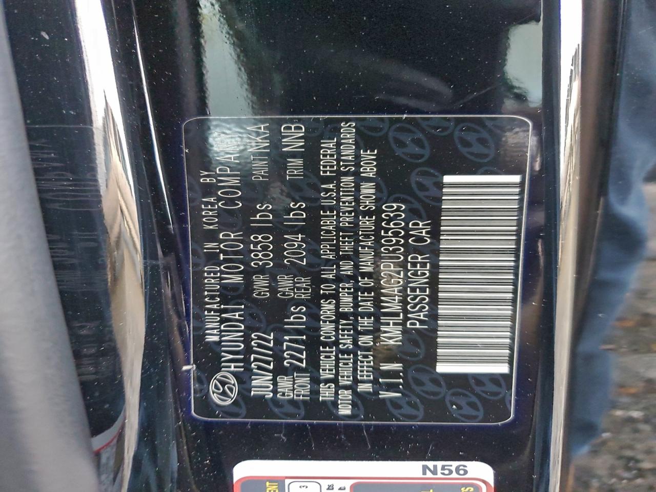 Lot #3311656254 2023 HYUNDAI ELANTRA SE