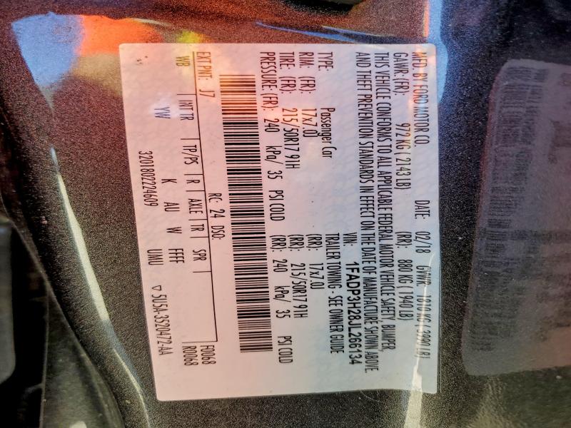 2018 FORD FOCUS SEL #3302706126