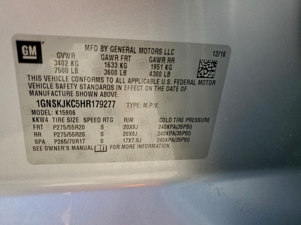 CHEVROLET SUBURBAN K1500 PREMIER