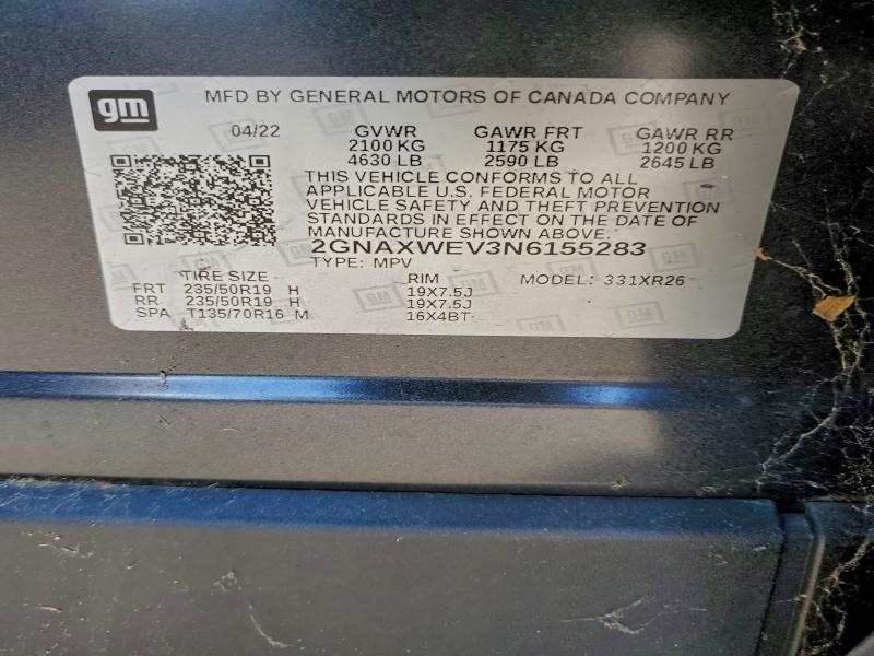 2022 CHEVROLET EQUINOX RS #3305305310