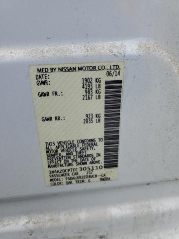 2015 NISSAN LEAF S #3291258957