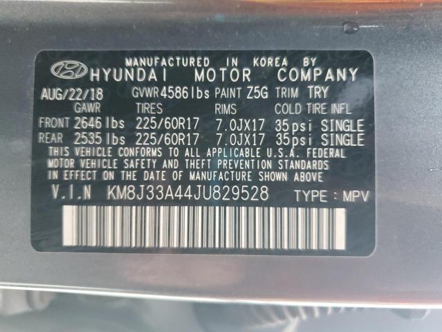 2018 HYUNDAI TUCSON SEL #3292317285