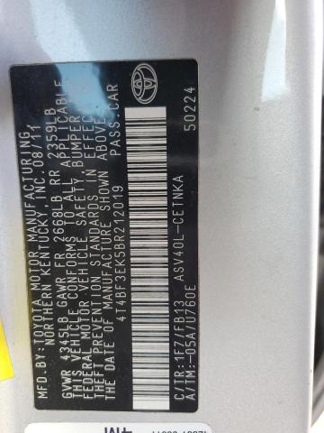 2011 TOYOTA CAMRY BASE #3303861791