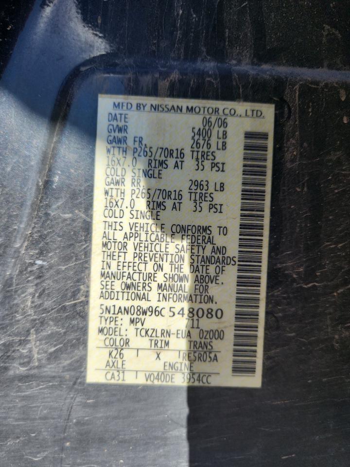 Lot #3284149539 2006 NISSAN XTERRA OFF