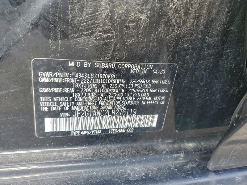 2020 SUBARU CROSSTREK #3298022168