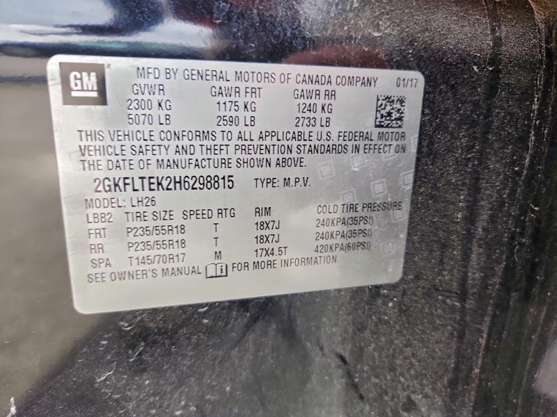 2017 GMC TERRAIN SL #3303595953