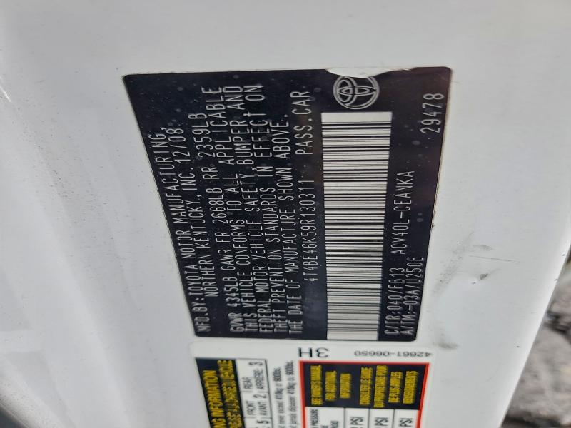 2009 TOYOTA CAMRY BASE #3305444156