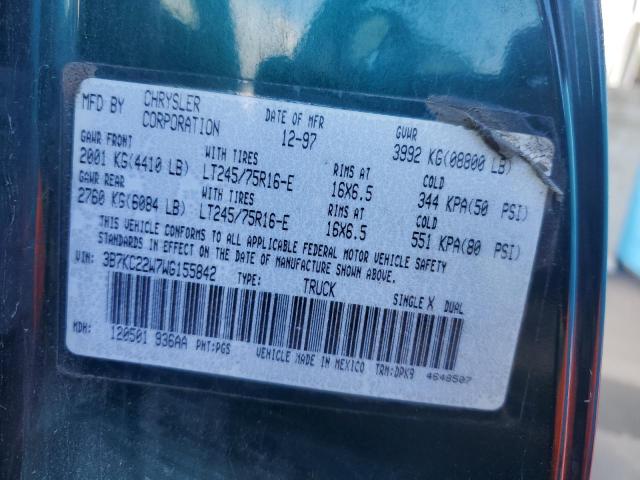 1998 DODGE RAM 2500 #3290345815