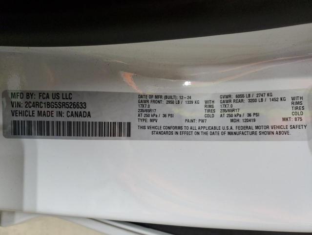 2025 CHRYSLER PACIFICA S 2C4RC1BG5SR526633