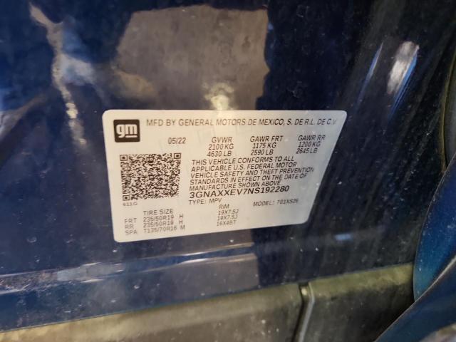 2022 CHEVROLET EQUINOX PR #3296364210