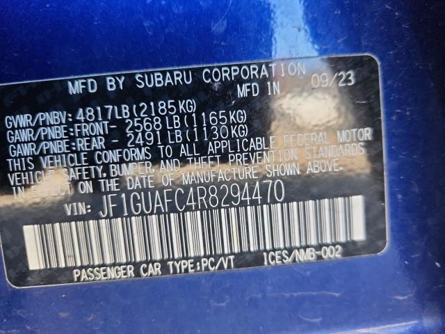 2024 SUBARU IMPREZA SP #3290273224