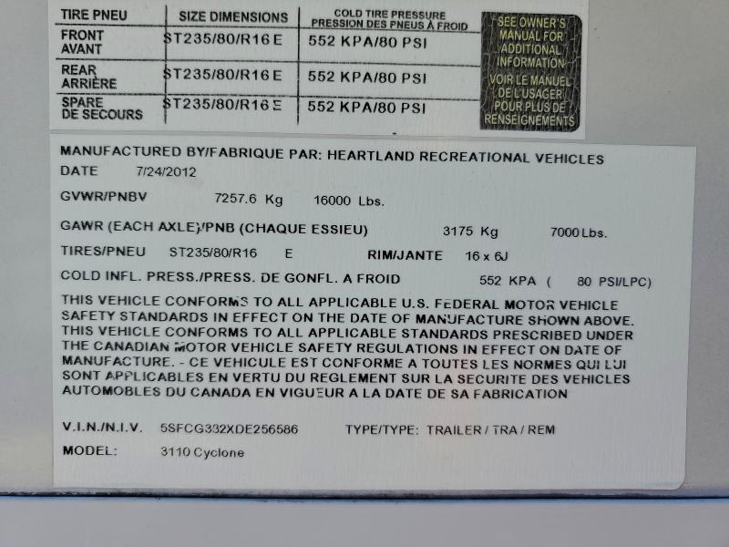 2013 CYCL TRAVEL TRL #3303004634