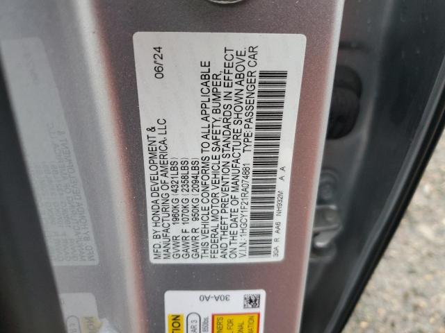 2024 HONDA ACCORD LX - 1HGCY1F21RA074881