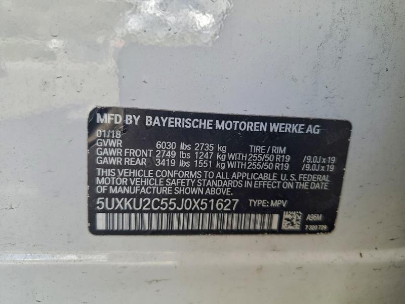 2018 BMW X6 XDRIVE3 #3297930794