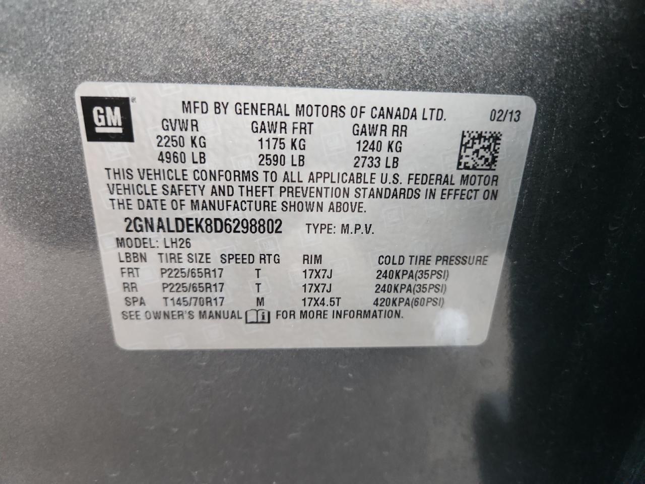 CHEVROLET EQUINOX LT