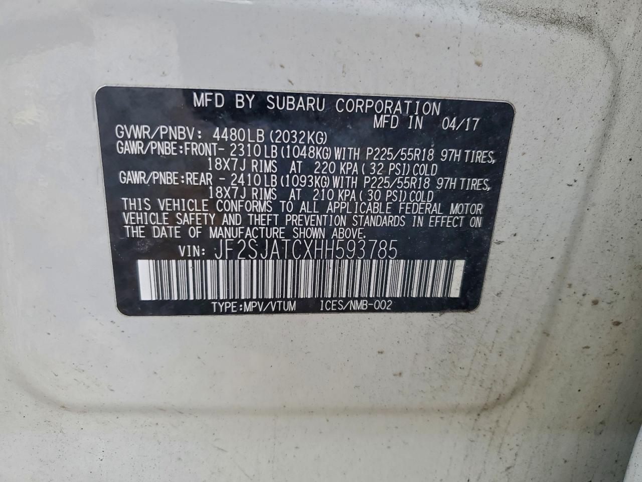 SUBARU FORESTER 2.5I TOURING