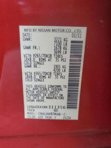 2011 NISSAN TITAN S #3301917449