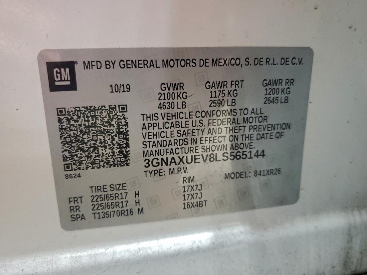 CHEVROLET EQUINOX LT