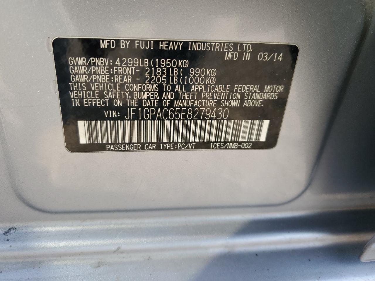 SUBARU IMPREZA PREMIUM