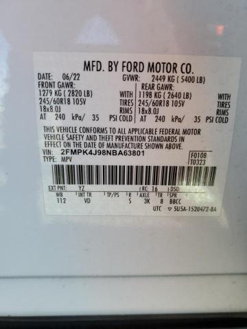 2022 FORD EDGE SEL #3296359168