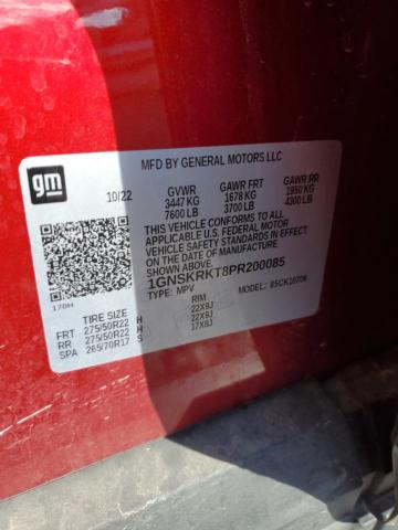 2023 CHEVROLET TAHOE K150 1GNSKRKT8PR200085